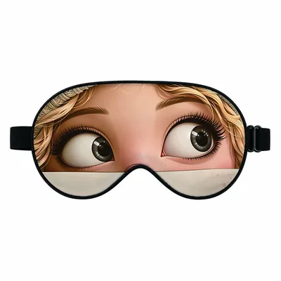 Funny Eyes Sleep Mask: Big Sideways Glance Design