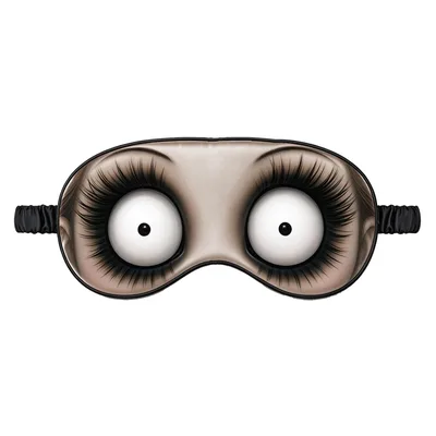Lashes Eye Sleep Mask: Big Staring Eyes With Full Lashes