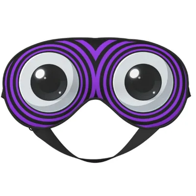 Purple Swirl Eyes Sleep Mask for Bold Eye Lovers