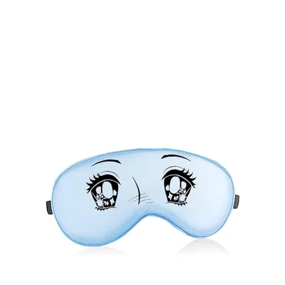Anime Sleep Mask with Big Expressive Eyes for Naps and Travel