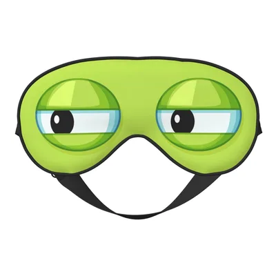 Cartoon Frog Eyes Sleep Mask for Women and Men