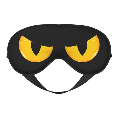 Scary Cat Gaze Sleep Mask for Feline Lovers and Spooky Nights