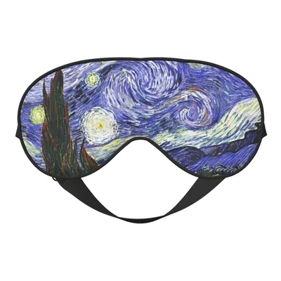 Van Gogh Art Sleep Mask: Starry Night Swirls for Your Eyes