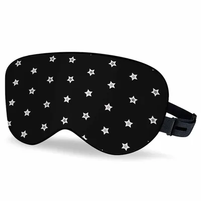 Silver Stars Sleep Mask for a Starry Night Feel