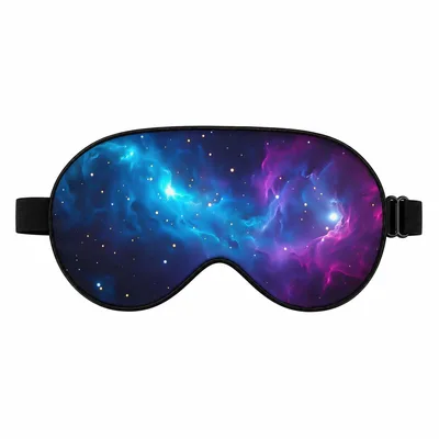 Space Lover Sleep Mask: Galaxy Glow for Night