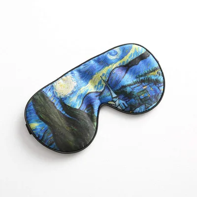 Starry Night Painting Sleep Mask for Art Lovers