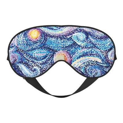 Starry Night Swirl Sleep Mask for Galaxy Lovers