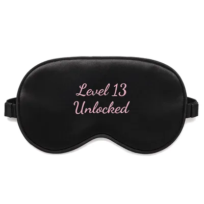 13th Birthday Gamer Sleep Mask: Level 13 Unlocked Design