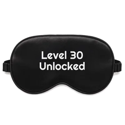 30th Birthday Gamer Sleep Mask: Level 30 Unlocked Design
