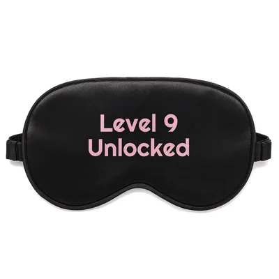 Level 9 Unlocked Sleep Mask for the Gamer Who Reaches New Heights