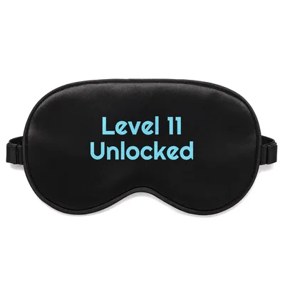 11th Birthday Gamer Sleep Mask: Level 11 Unlocked Design