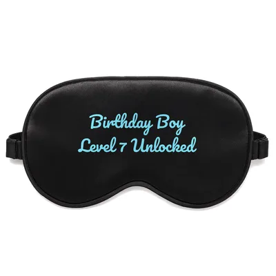 Level 7 Unlocked Video Game Sleep Mask for Birthday Gamer
