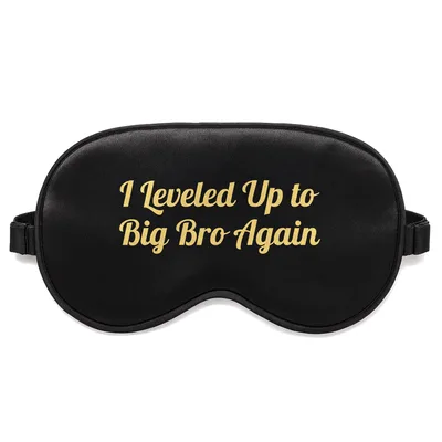 Big Bro Sleep Mask: I Leveled Up to Big Bro Again Gamer Design