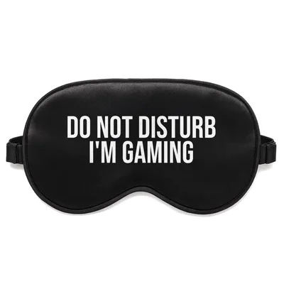 Do Not Disturb Sleep Mask: Gaming Status Sign