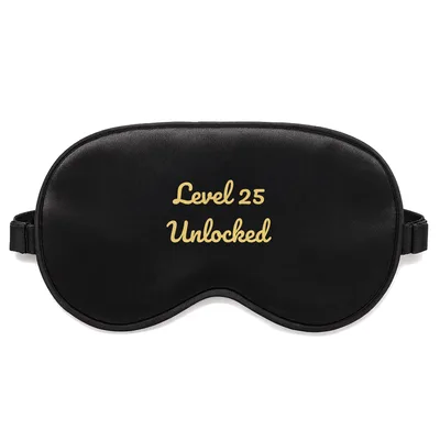 25th Birthday Gamer Sleep Mask: Level 25 Unlocked Design