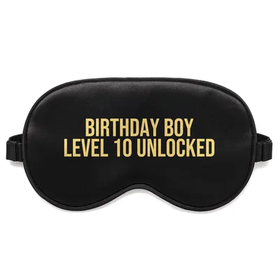 Level 10 Unlocked Sleep Mask for the Gamer Turning Ten