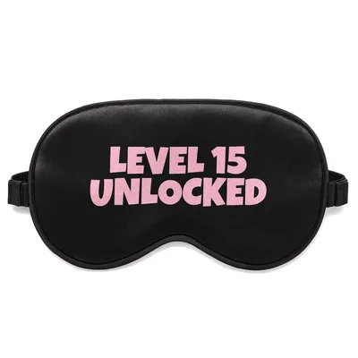 15th Birthday Gamer Sleep Mask - Level 15 Unlocked Design