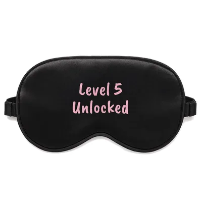 Level 5 Unlocked Gamer Sleep Mask for Adult Fans of Video Games