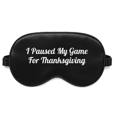 Gamer Thanksgiving Sleep Mask for Holiday Rest
