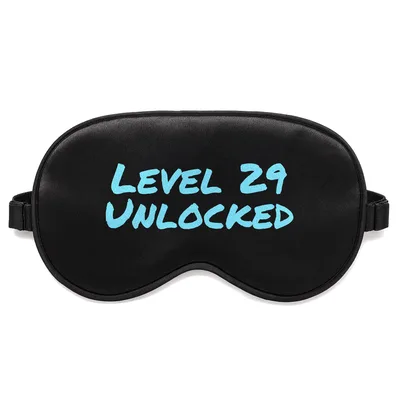 29th Birthday Gamer Sleep Mask: Level 29 Unlocked Design