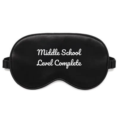 Middle School Graduation Sleep Mask: Level Complete Gamer Design