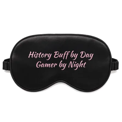 History Buff Gamer Sleep Mask for Dual Lifestyles