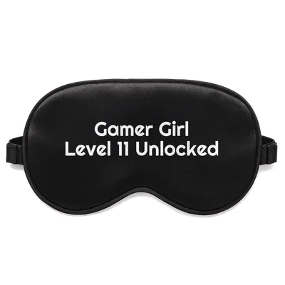Gamer Girl Level 11 Sleep Mask for Birthday Celebrations