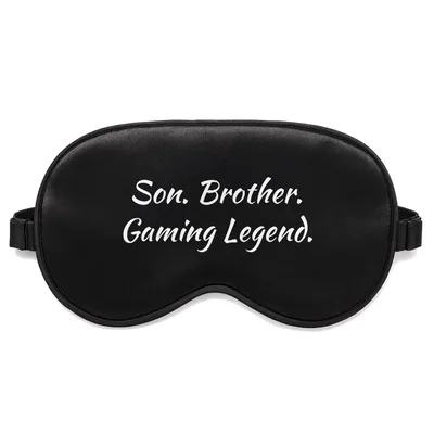 Gaming Legend Son Sleep Mask: A Humorous Tribute to Family and Hobbies