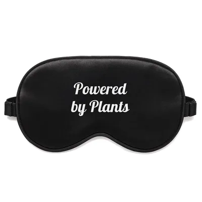 Plant Powered Sleep Mask: Powered by Plants Design for Green Thumbs