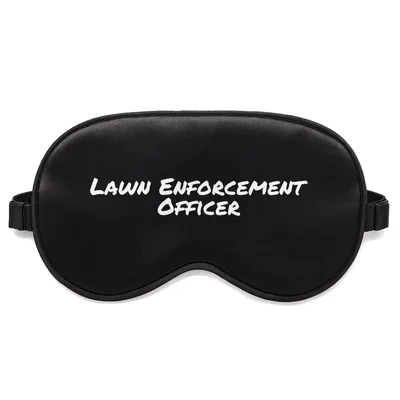 Lawn Enforcement Officer Sleep Mask for Grass Lovers