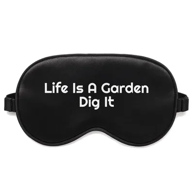 Life is a Garden Sleep Mask for Retro Plant Lovers