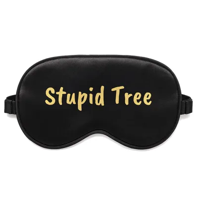 Disc Golf Lover Sleep Mask: Stupid Tree Design for Fairway Fans
