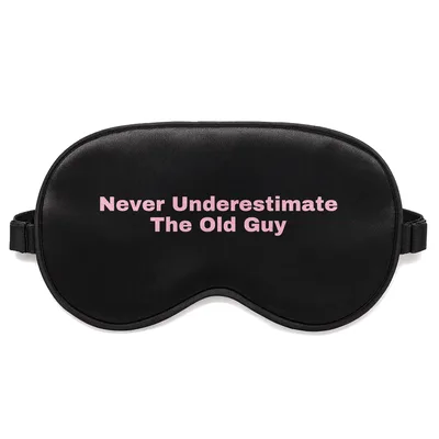Old Guy Sleep Mask Never Underestimate The Old Guy Disc Golf Design
