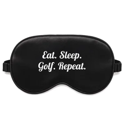 Eat Sleep Golf Repeat Sleep Mask for Course Enthusiasts