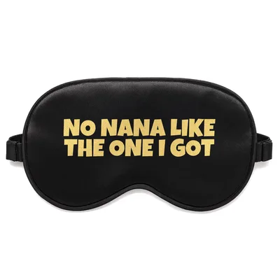 Proud Grandkid Nana Sleep Mask: Bold Yellow Text Design