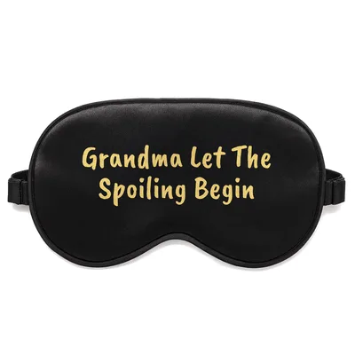 Grandma Let the Spoiling Begin Sleep Mask for New Grandparents