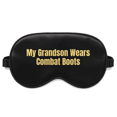 Proud Military Grandma Sleep Mask - Bold Text Design for Grandparents