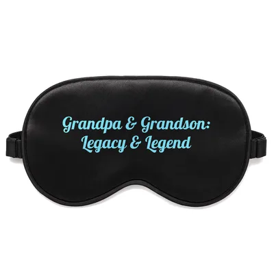 Grandpa Grandson Sleep Mask: Legacy and Legend Design