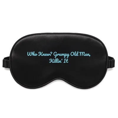 Old Man Killin It Sleep Mask: Grumpy Grandpa Design