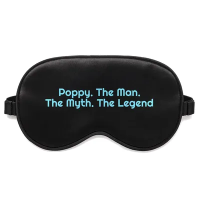 Poppy the Legend Sleep Mask - Grandpa Tribute Design