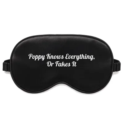 Poppy Knows Everything Sleep Mask for the Family Expert