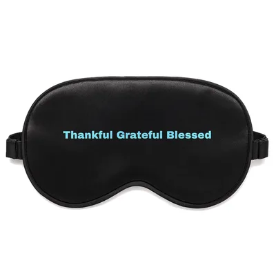 Thankful Grateful Blessed Sleep Mask for Holiday Rest