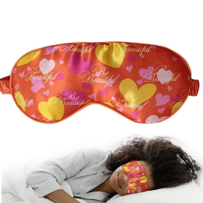 Hearts Pattern Sleep Mask for Gifts and Everyday Rest