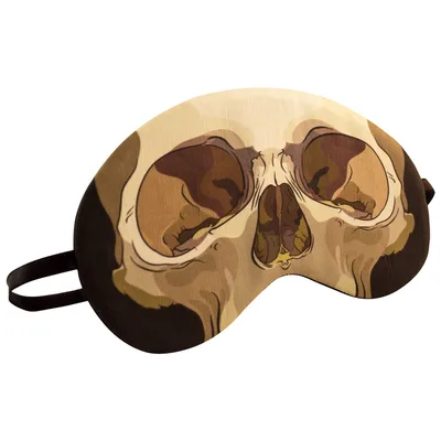 Skull Art Sleep Mask: A Bold Skull Design for Dark Aesthetic Lovers