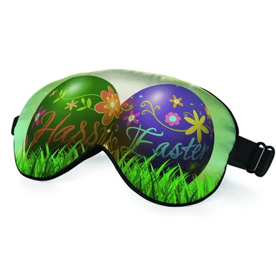 Easter Eggs Art Sleep Mask: Happy Easter Design for Spring Rest