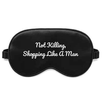 Shopping Like a Man Sleep Mask: Hunting Humor Design