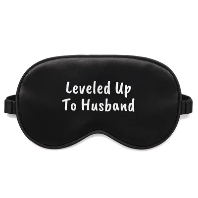 Newlywed Husband Sleep Mask: Leveled Up To Husband Design