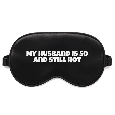 50th Birthday Husband Sleep Mask Celebrates Half a Century with Humor