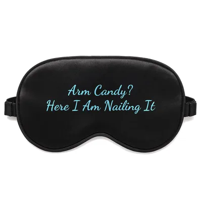 Funny Husband Nailing It Sleep Mask - Arm Candy Design