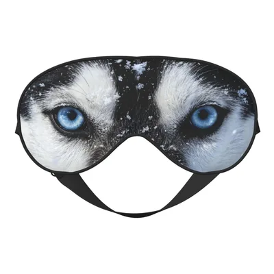 Siberian Husky Sleep Mask for Dog Lovers and Husky Fans